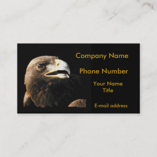 Tarjeta De Visita Retrato de Eagle de oro