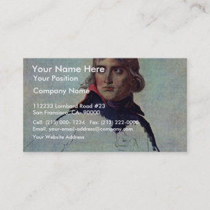 Tarjeta De Visita Retrato de general Napoleon Bonaparte de David Ja