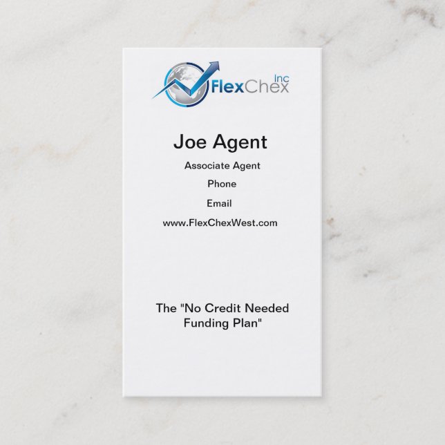 Tarjeta de visita - retrato estándar (Anverso)