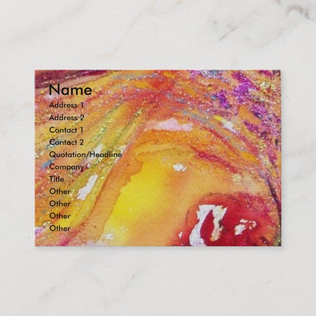 Tarjeta De Visita RETRATO FLUTISTA / Mascarada veneciana (Anverso)