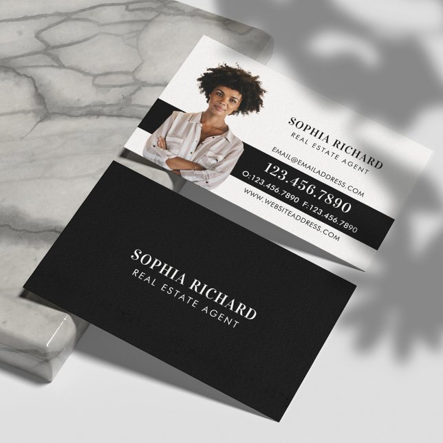 Tarjeta De Visita Retrato fotográfico de negocios mínimo y profesion (Subido por el creador)
