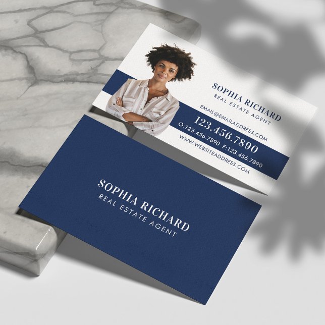 Tarjeta De Visita Retrato fotográfico de negocios mínimo y profesion (Subido por el creador)