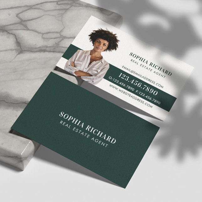 Tarjeta De Visita Retrato fotográfico de negocios mínimo y profesion (Subido por el creador)