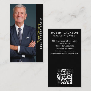 Tarjeta De Visita Retrato moderno de fotografía empresarial profesio