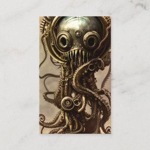 Tarjeta De Visita Retrato submarino de alta calidad de un pulpo