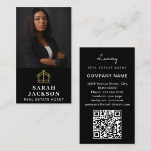 Tarjeta De Visita Retrato y logotipo de fotografía profesional moder