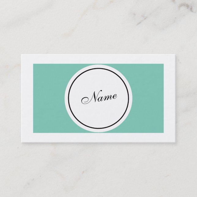 Tarjeta De Visita Retro (Anverso)