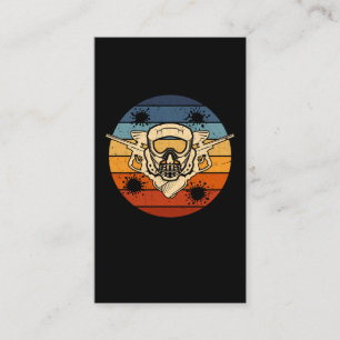 Tarjeta De Visita Retro Airsoft Match Paintball