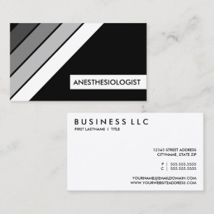 tarjeta de visita retro ANESTHESIOLOGIST