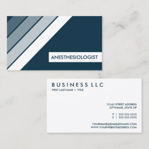 tarjeta de visita retro ANESTHESIOLOGIST
