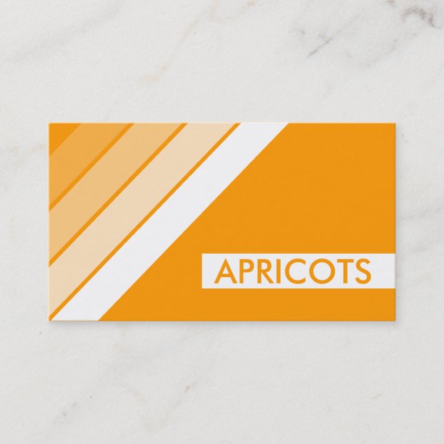 Tarjeta De Visita retro APRICOTS (Anverso)