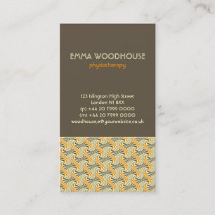 Tarjeta De Visita ¡Retro! Armadura:: Brown, naranja, beige