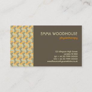 Tarjeta De Visita ¡Retro! Armadura:: Brown, naranja, beige