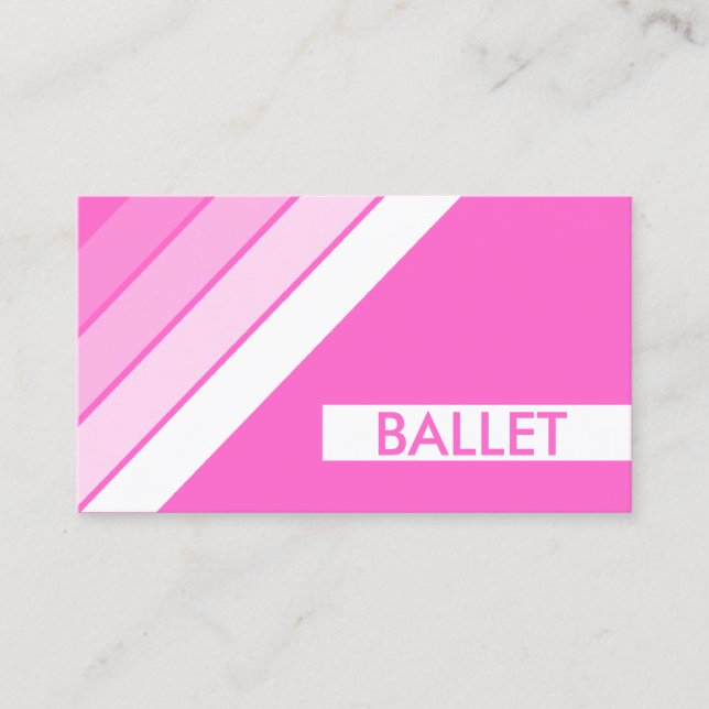 Tarjeta De Visita retro BALLET (Anverso)