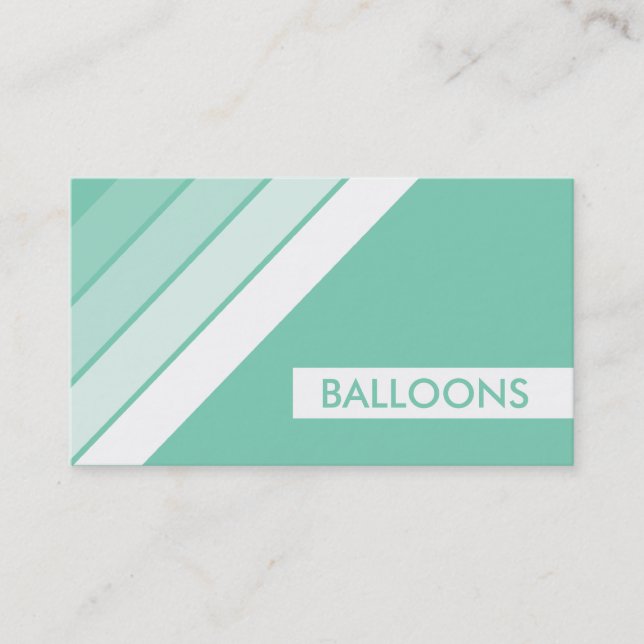 Tarjeta De Visita retro BALLOONS (Anverso)