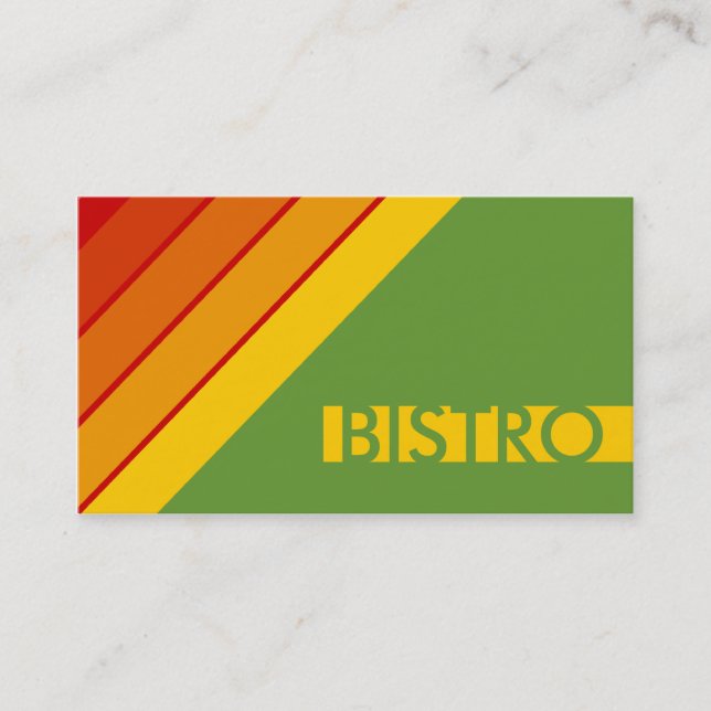 Tarjeta De Visita retro BISTRO (Anverso)