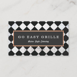 Tarjeta De Visita Retro Bistrot Chef Tile A La Vista