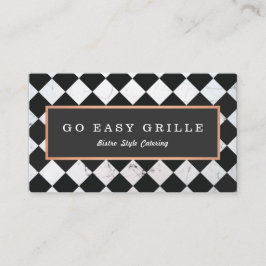 Tarjeta De Visita Retro Bistrot Chef Tile A La Vista