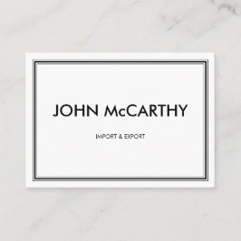 Tarjeta De Visita Retro Black White Profesional Tres Rayas