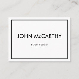 Tarjeta De Visita Retro Black White Professional Three Stripes