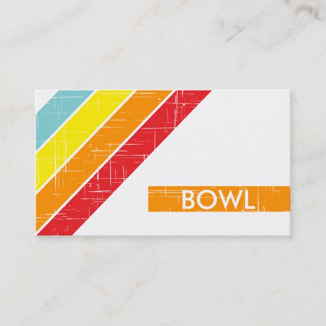 Tarjeta De Visita retro BOWL (Anverso)