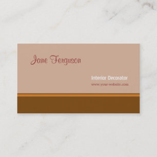 Tarjeta De Visita Retro Brown
