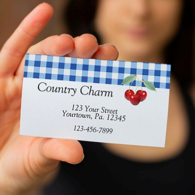 Tarjeta de visita Retro Cherries (Subido por el creador)
