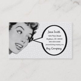 Tarjeta De Visita Retro diga V4