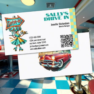 Tarjeta De Visita Retro Diner