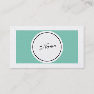 Tarjeta De Visita Retro elegante
