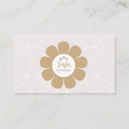 Tarjeta De Visita Retro Elegante Rubor Pink Business