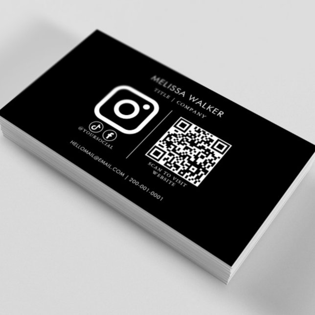 Tarjeta de visita Retro en blanco y negro (Subido por el creador)