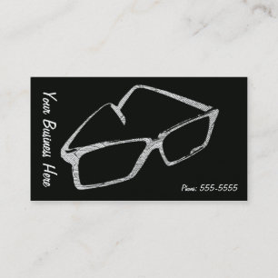 Tarjeta de visita Retro Eyeglasses