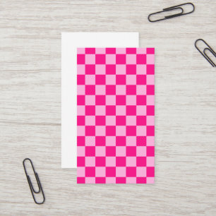 Tarjeta De Visita Retro geométrico rosa cálido