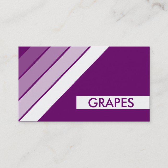 Tarjeta De Visita retro GRAPES (Anverso)