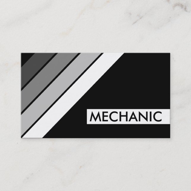 Tarjeta De Visita retro MECHANIC (Anverso)
