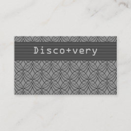 Tarjeta de visita Retro Metro, Gris clásico