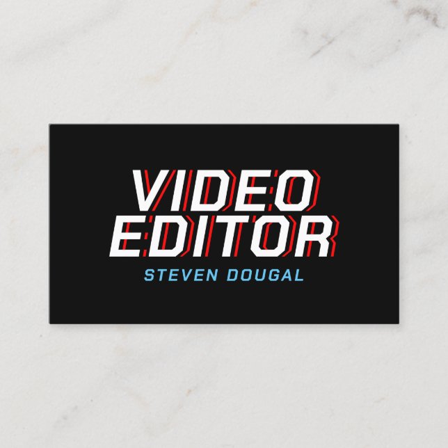 Tarjeta De Visita Retro minimalista profesional (Anverso)