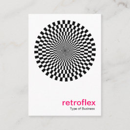 Tarjeta De Visita Retro Op Art