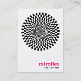 Tarjeta De Visita Retro Op Art