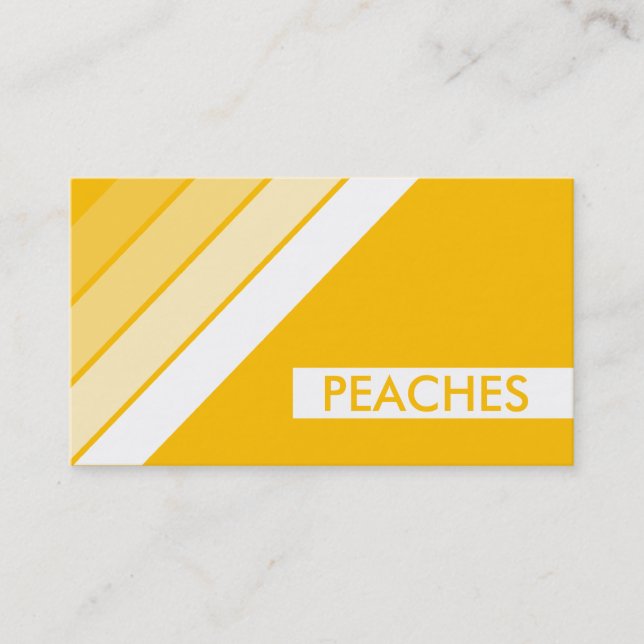 Tarjeta De Visita retro PEACHES (Anverso)