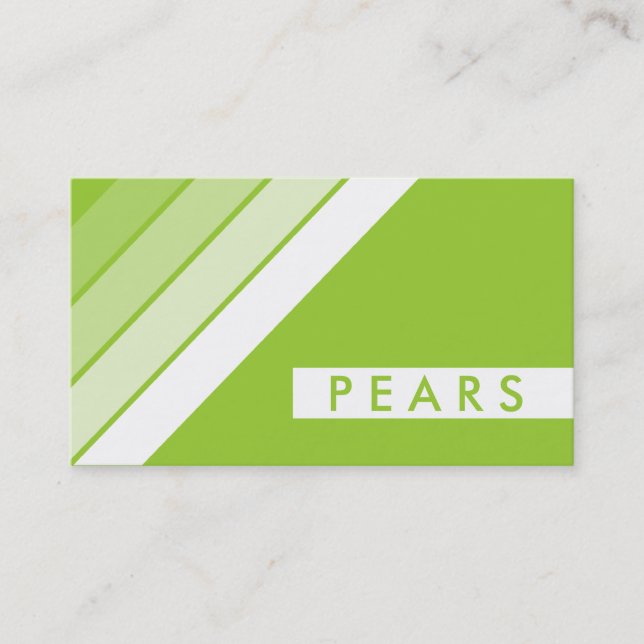 Tarjeta De Visita retro PEARS (Anverso)