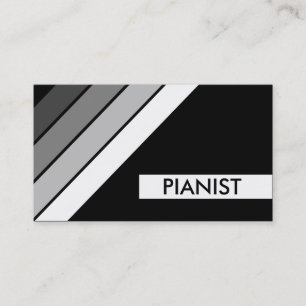 Tarjeta De Visita retro PIANIST