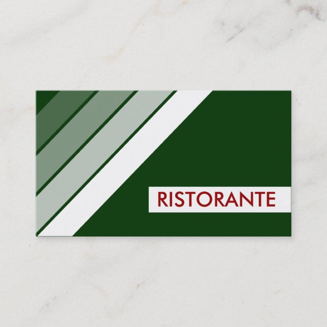 Tarjeta De Visita retro RISTORANTE (Anverso)
