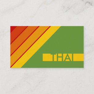 Tarjeta De Visita retro THAI