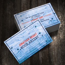 Tarjeta De Visita Retro vintage y carpintero elegante