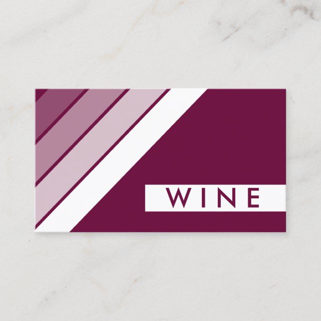 Tarjeta De Visita retro WINE (Anverso)