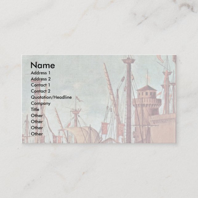 Tarjeta De Visita Reunión del Betrothed y del principio (Anverso)