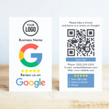 Revisión de Google con enlace de código QR
