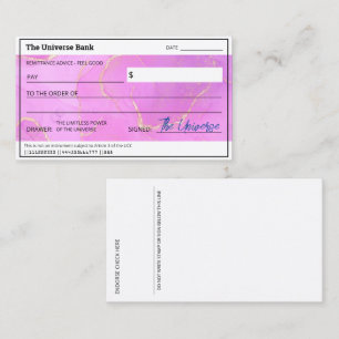 Tarjeta De Visita Revisión de la abundancia en blanco del derecho fe